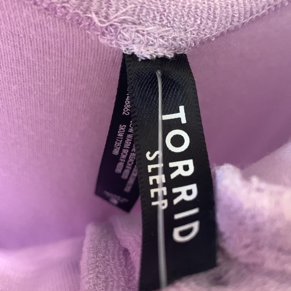 NWT TORRID Purple Henley Terry Cloth Jumpsuit - Picture 8 of 11